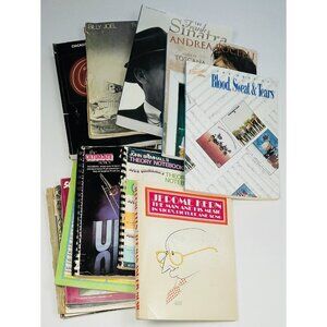 VTG Lot 13 Songbooks Music Books Billy Joel Chicago Cat Stevens Frank Sinatra